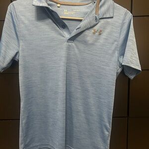Under Armour Boys Blue Polo Shirt